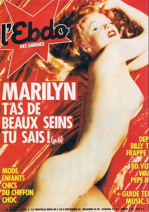 HEBDO CINEMA magazine side cover Issue 3 2 November 1984
