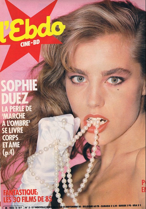 HEBDO CINEMA magazine side cover Issue 5 16 November 1984