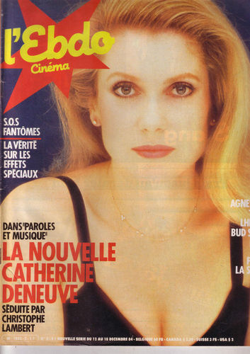 HEBDO CINEMA magazine side cover Issue 8 12 December 1984