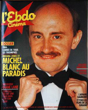 HEBDO CINEMA magazine side cover Issue 10 26 December 1984