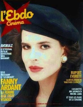 HEBDO CINEMA magazine side cover Issue 12 9 January 1985