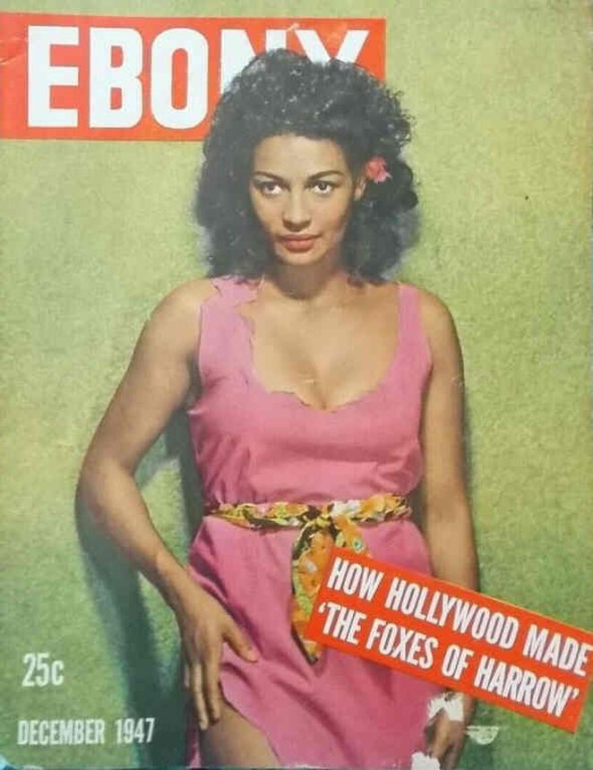 EBONY magazine side cover  December 1947
