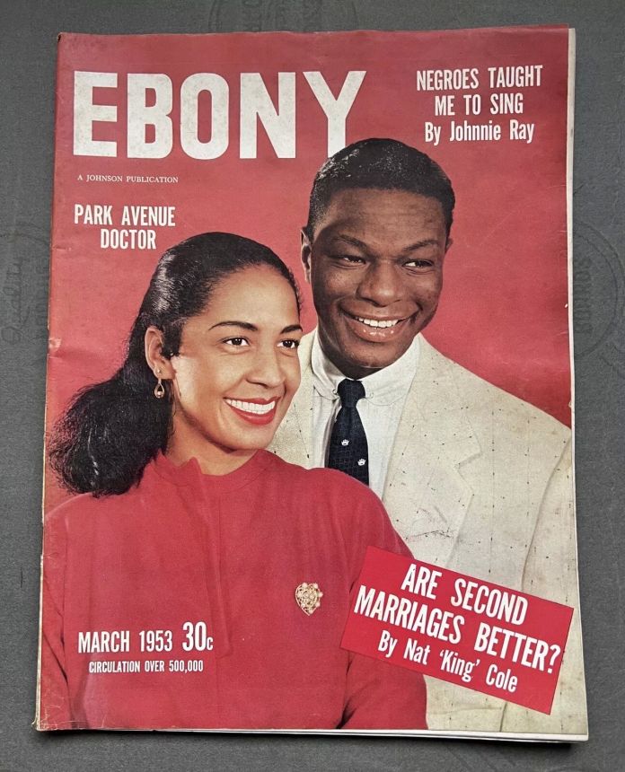 EBONY magazine side cover  March 1953