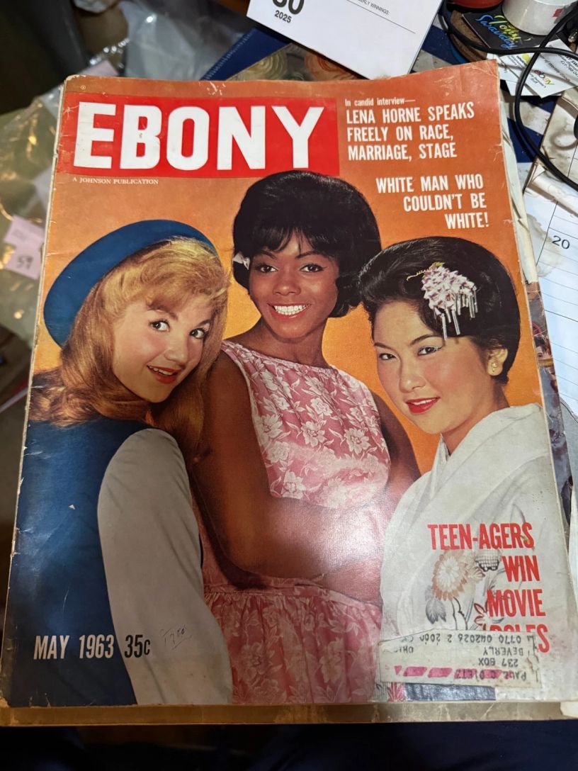 EBONY magazine side cover  May 1963