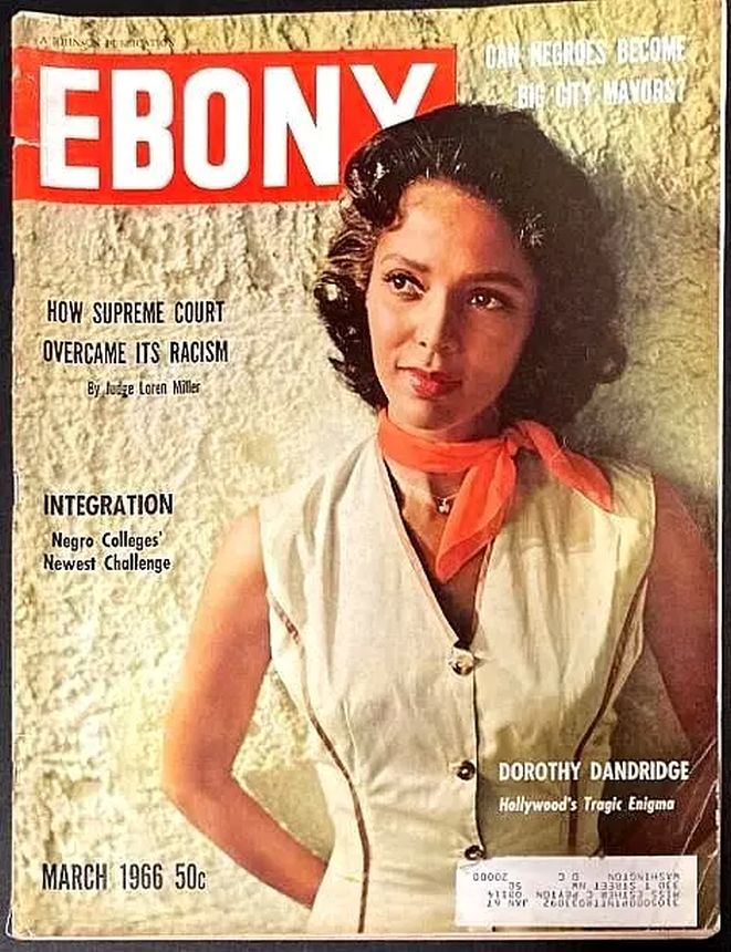 EBONY magazine side cover  March 1966
