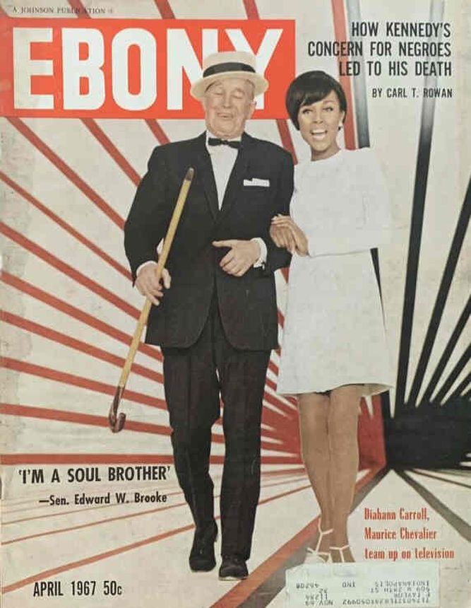 EBONY magazine side cover  April 1967