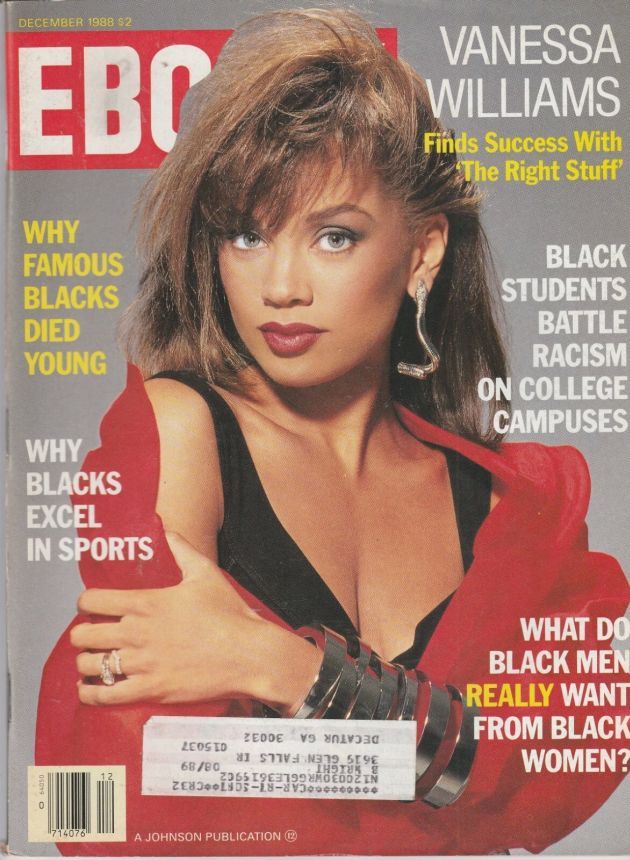 EBONY magazine side cover  December 1988