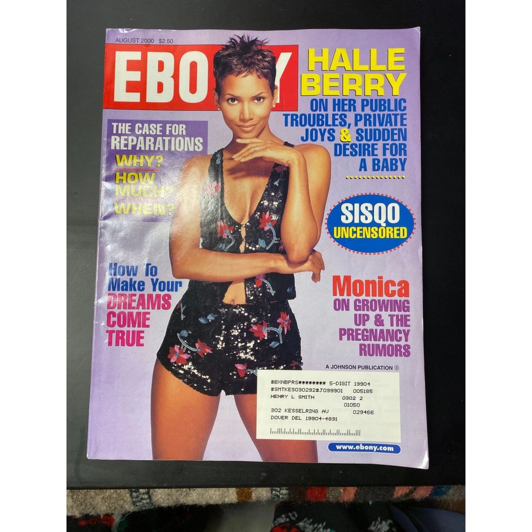 EBONY magazine side cover  August 2000