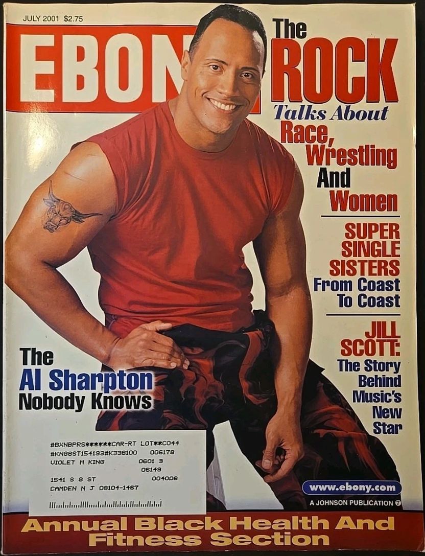 EBONY magazine side cover  July 2001