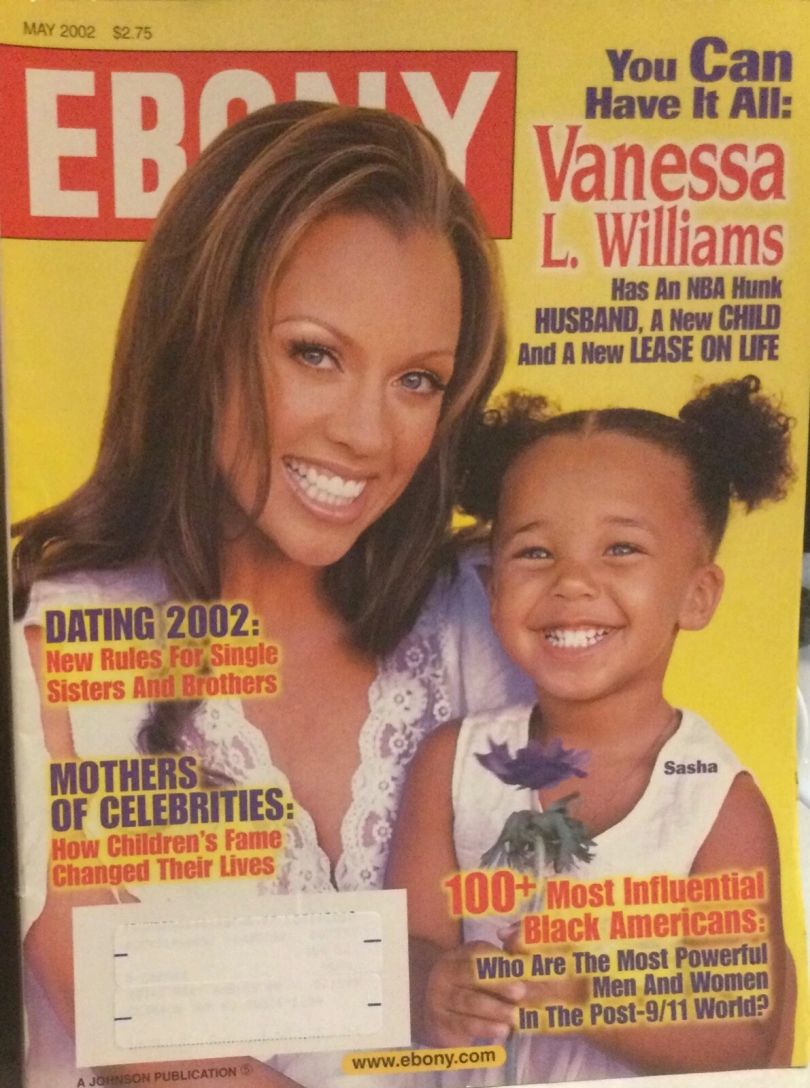 EBONY magazine side cover  May 2002
