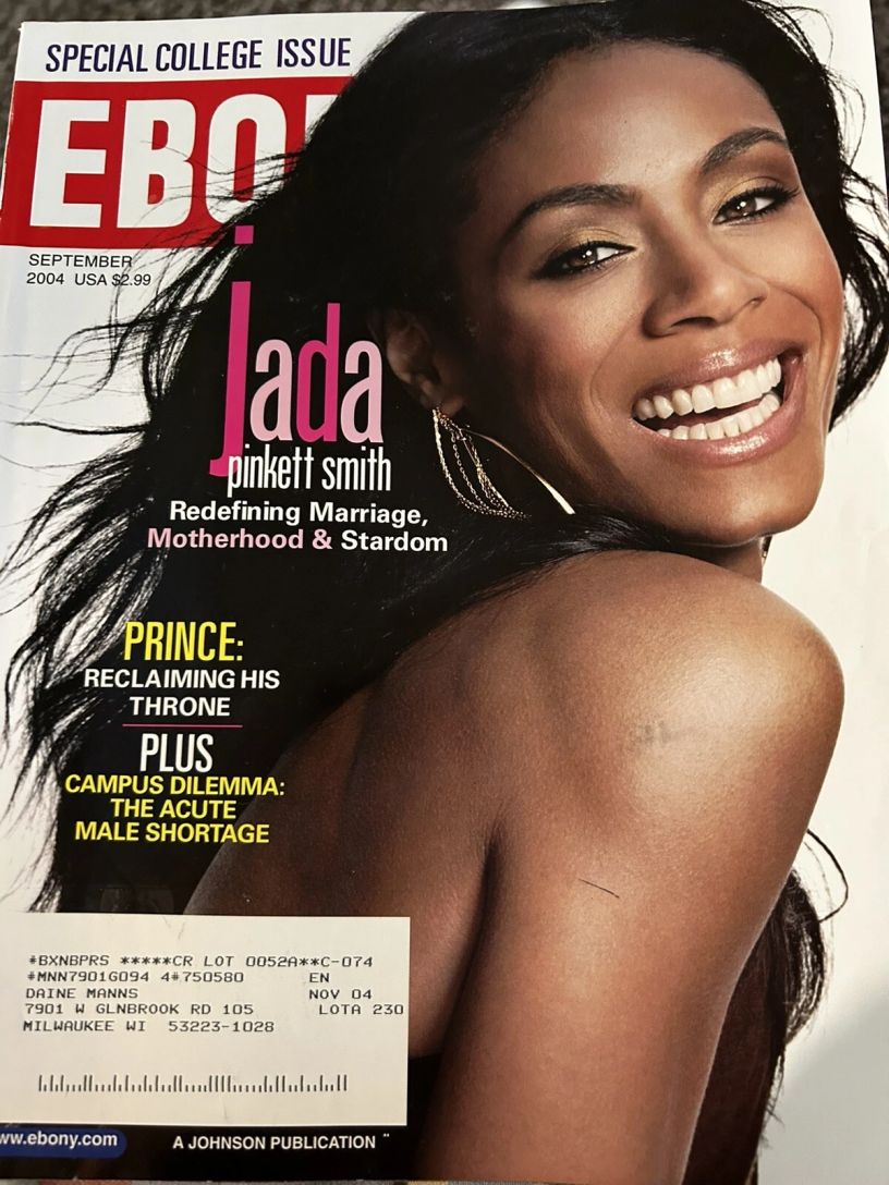 EBONY magazine side cover  September 2004