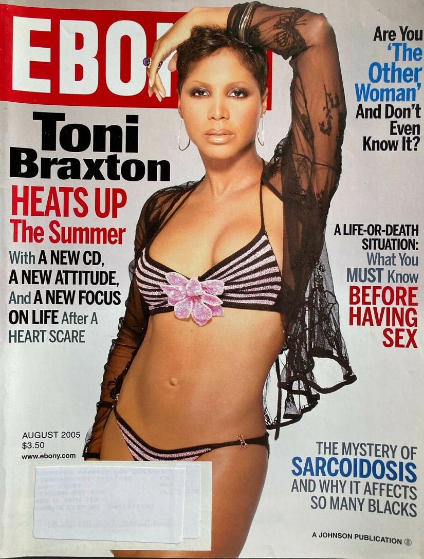 EBONY magazine side cover  August 2005