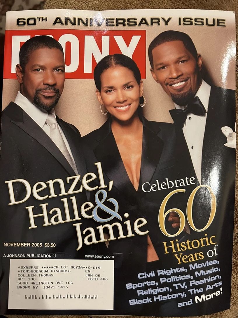 EBONY magazine side cover  November 2005