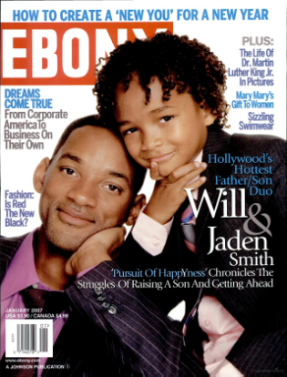 EBONY magazine side cover  January 2007