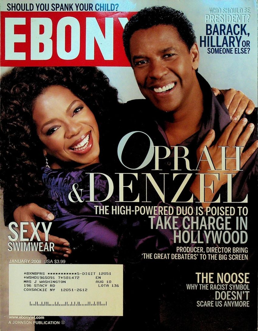 EBONY magazine side cover  January 2008