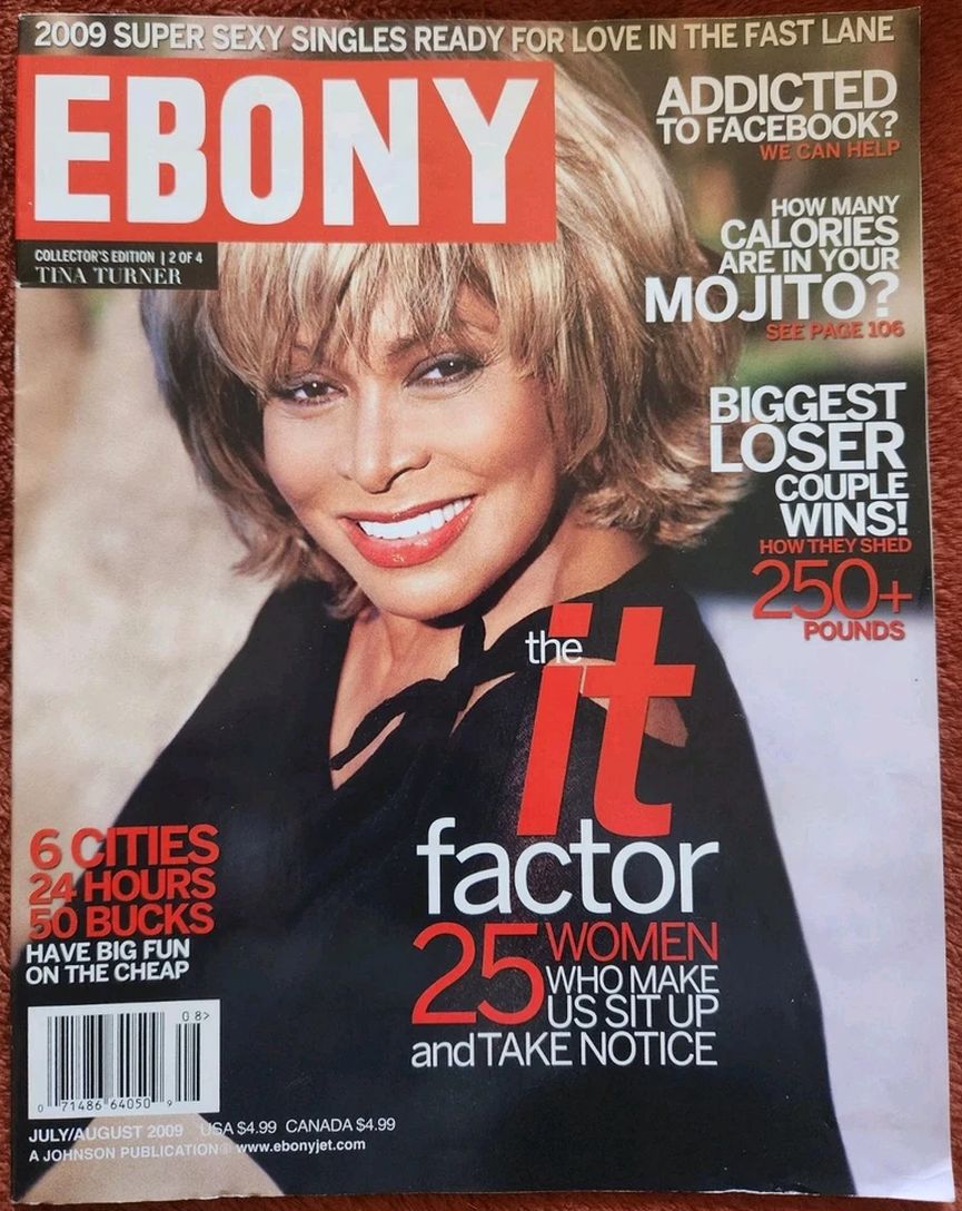 EBONY magazine side cover  July/August 2009