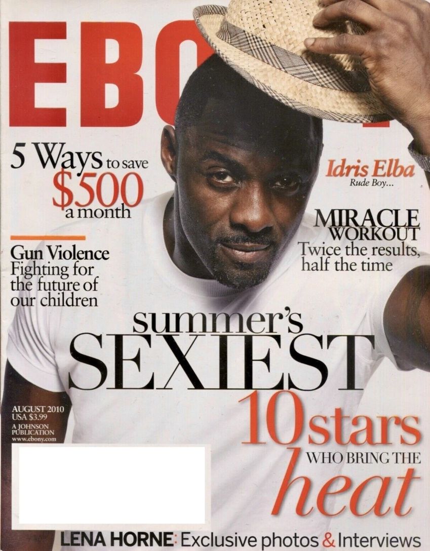 EBONY magazine side cover  August 2010