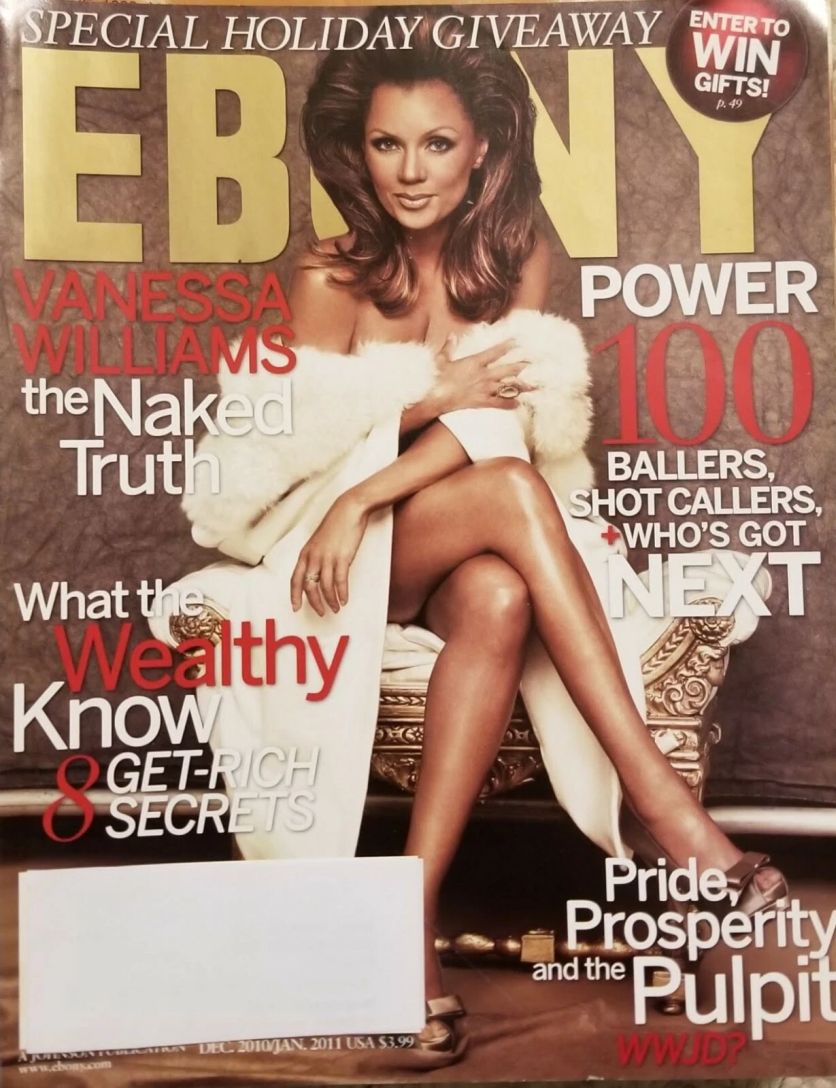 EBONY magazine side cover  December 2010/ January 2011 