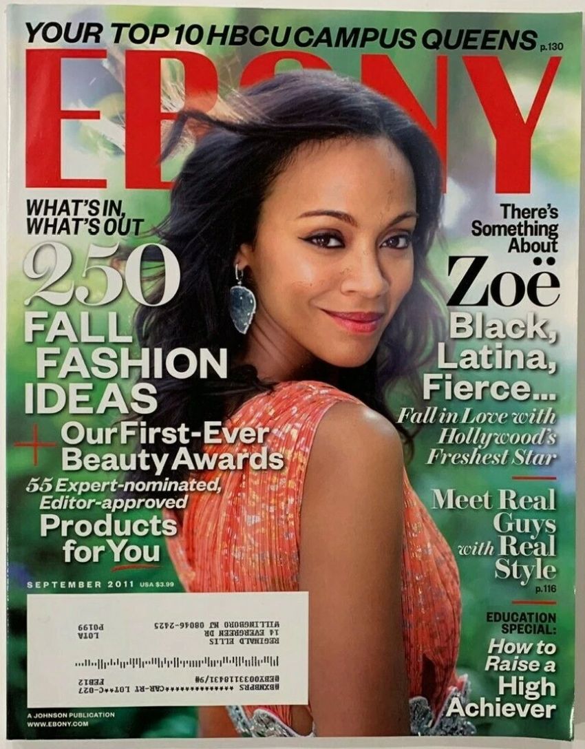 EBONY magazine side cover  September 2011