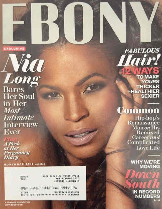 EBONY magazine side cover  November 2011