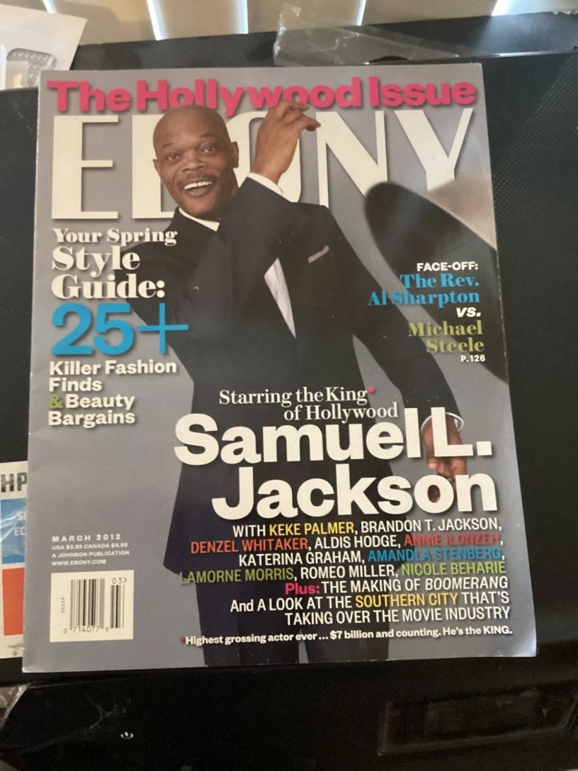 EBONY magazine side cover  March 2012