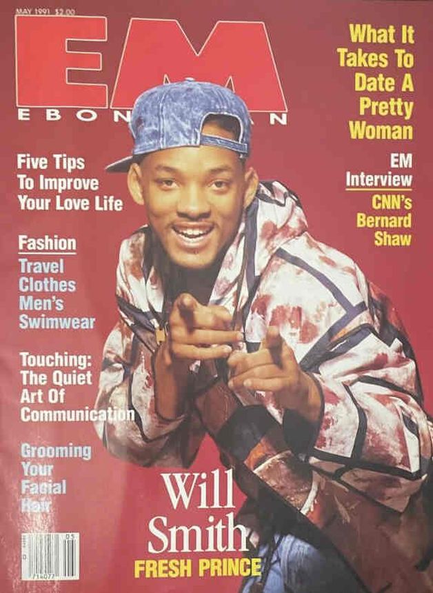 EBONY MAN magazine side cover  May 1991