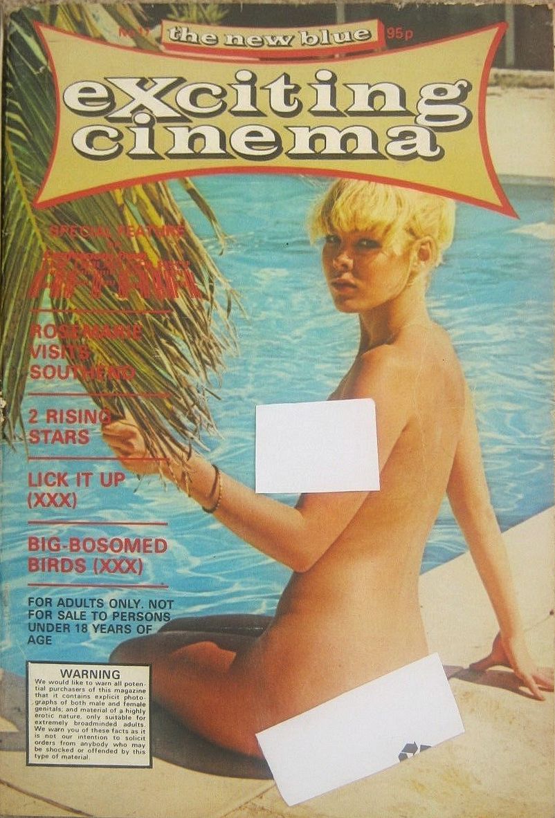 EXCITING CINEMA (THE NEW BLUE) magazine side cover Issue 17  