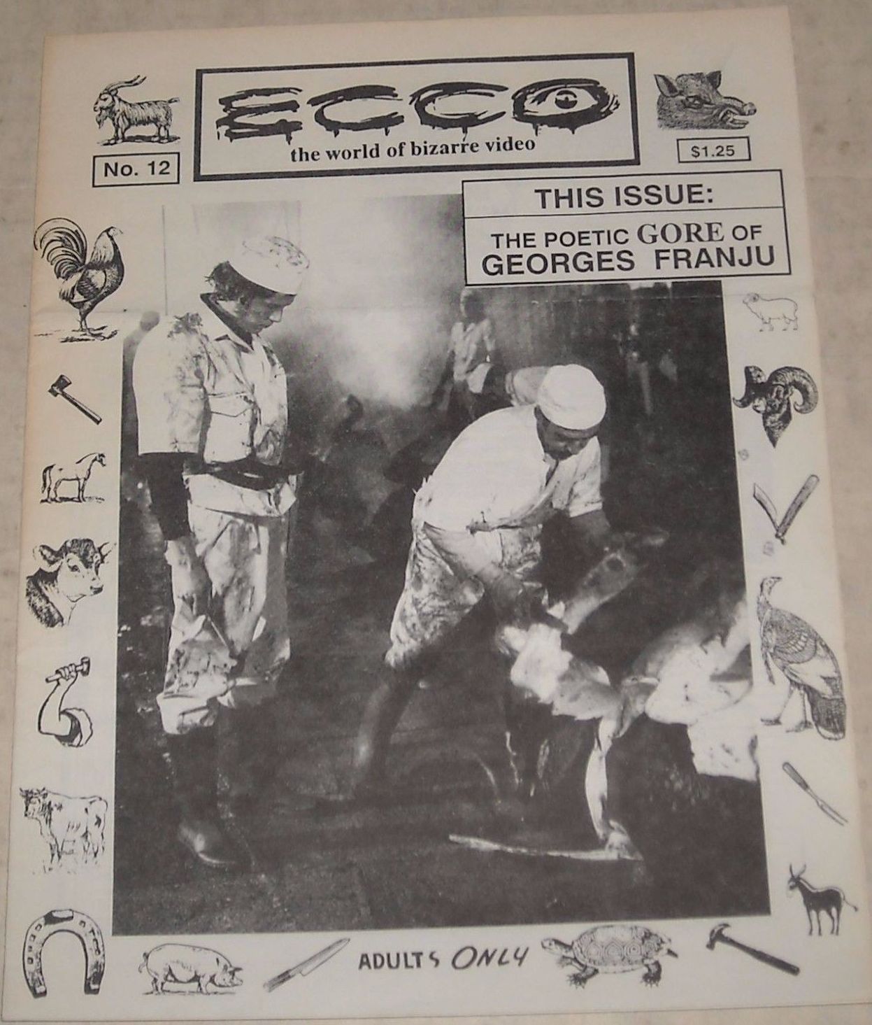 ECCO magazine side cover Issue 12  1989