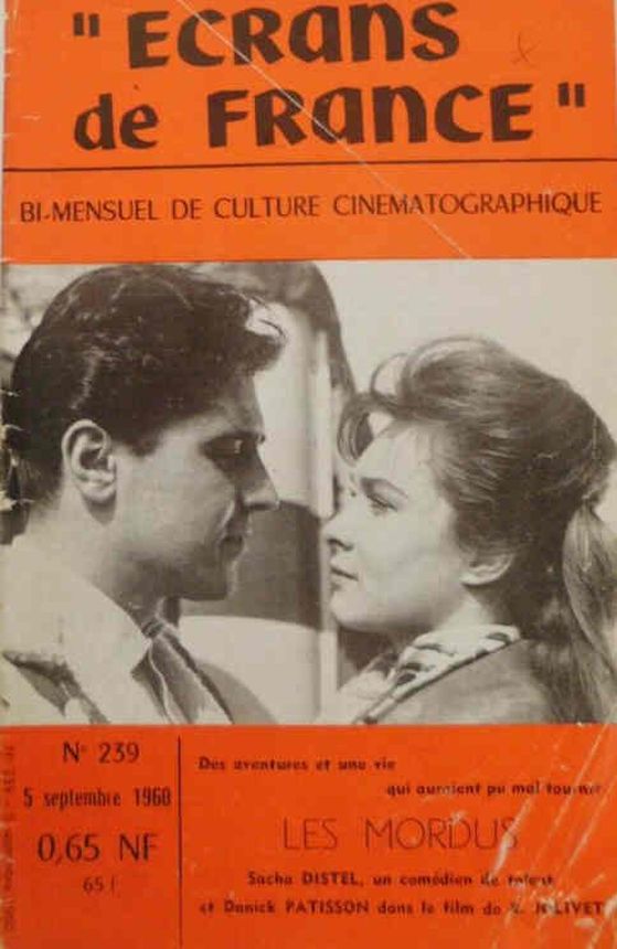 ECRANS DE FRANCE magazine side cover Issue 239 5 September 1960