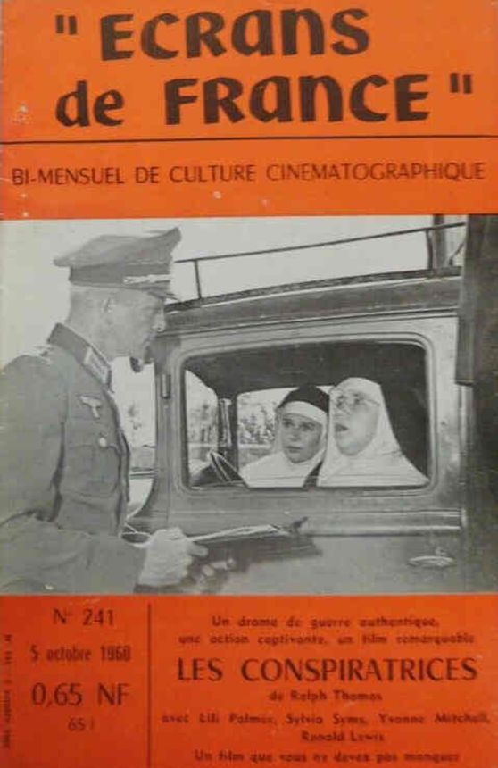 ECRANS DE FRANCE magazine side cover Issue 241 5 October 1960