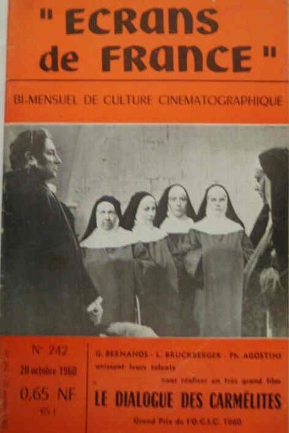 ECRANS DE FRANCE magazine side cover Issue 242 20 October 1960