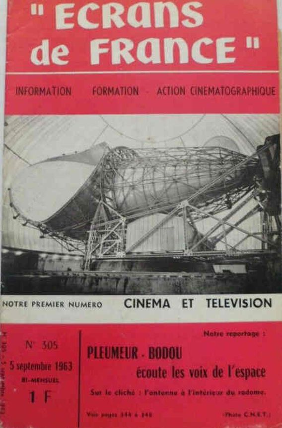 ECRANS DE FRANCE magazine side cover Issue 305 5 September 1963