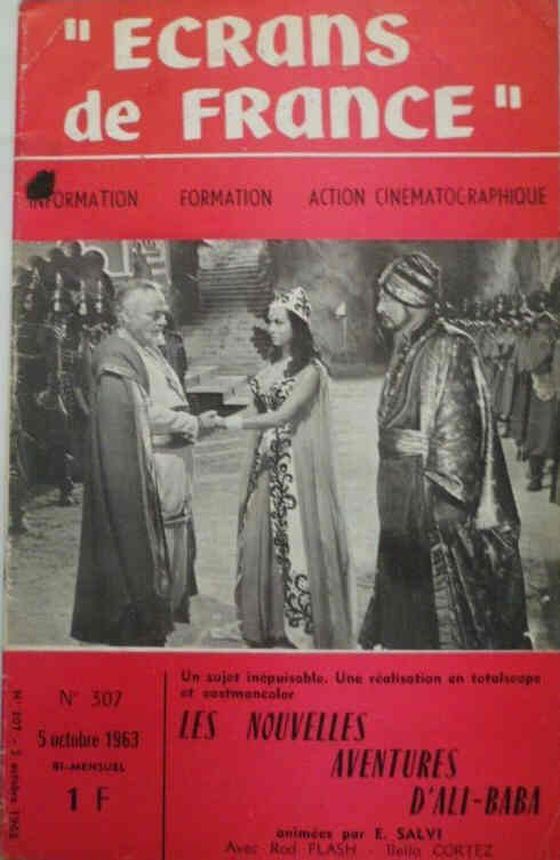 ECRANS DE FRANCE magazine side cover Issue 307 5 October 1963
