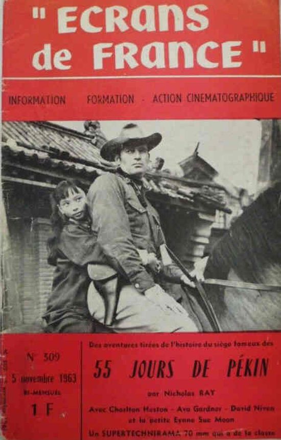 ECRANS DE FRANCE magazine side cover Issue 309 5 November 1963