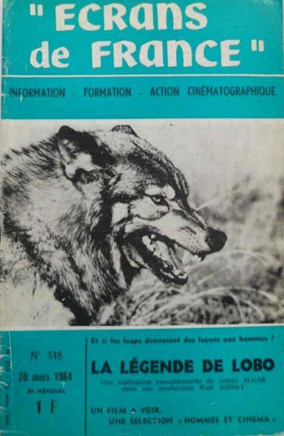 ECRANS DE FRANCE magazine side cover Issue 318 20 March 1964