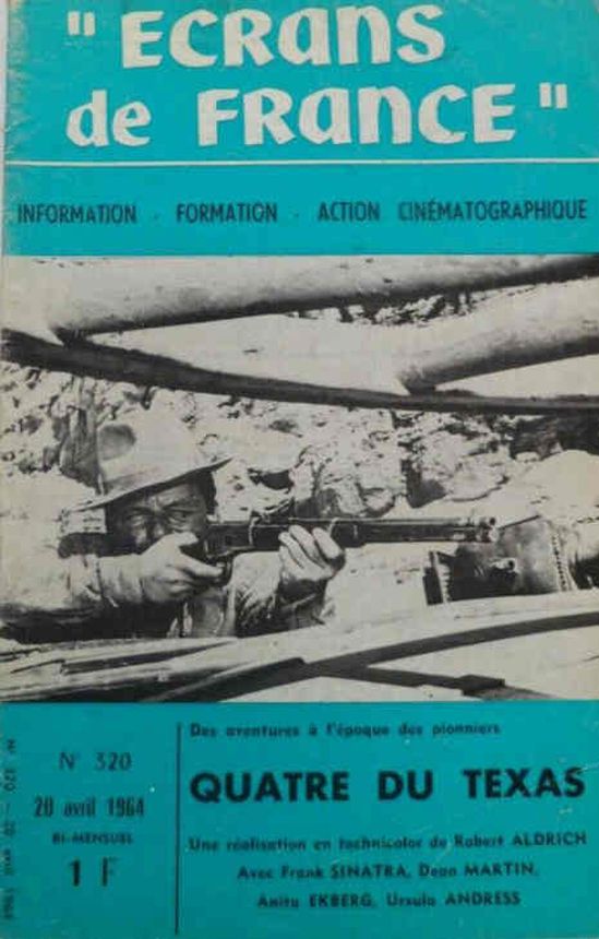 ECRANS DE FRANCE magazine side cover Issue 320 20 April 1964