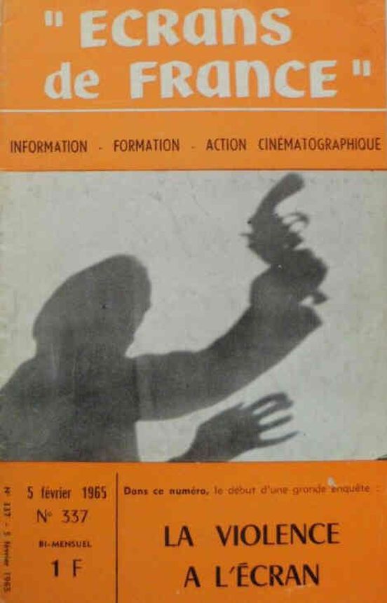 ECRANS DE FRANCE magazine side cover Issue 337 5 February 1965