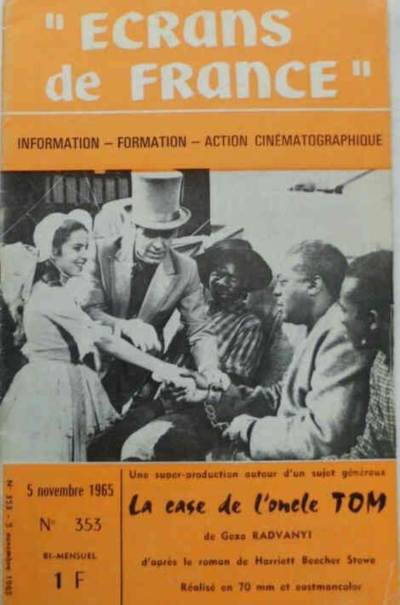 ECRANS DE FRANCE magazine side cover Issue 353 5 November 1965