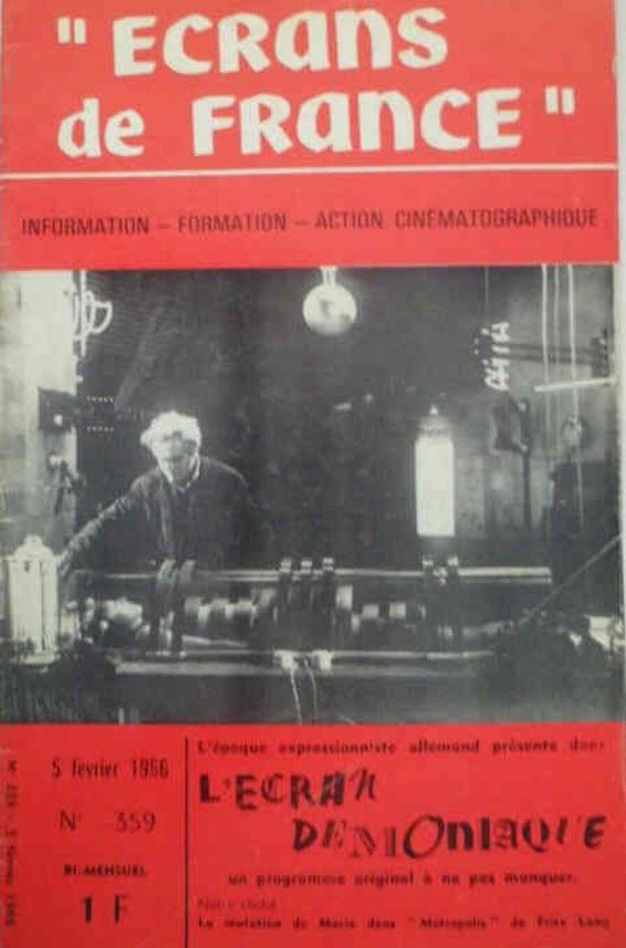 ECRANS DE FRANCE magazine side cover Issue 359 5 February 1966