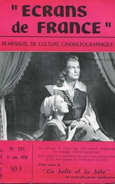 ECRANS DE FRANCE magazine side cover Issue 191 1 June 1958
