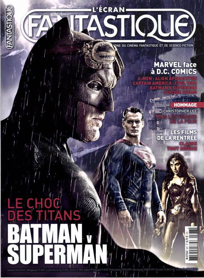 ECRAN FANTASTIQUE | L magazine side cover Issue 367 September 2015