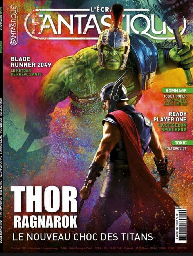 ECRAN FANTASTIQUE | L magazine side cover Issue 390  October 2017