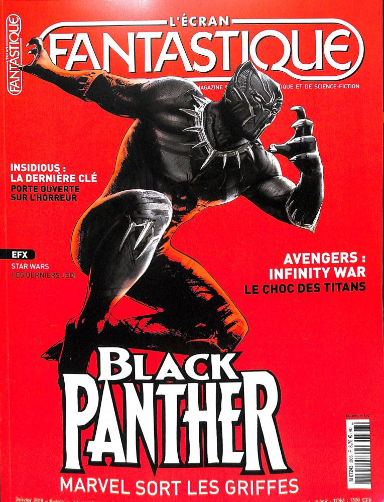 ECRAN FANTASTIQUE | L magazine side cover Issue 393  January 2018