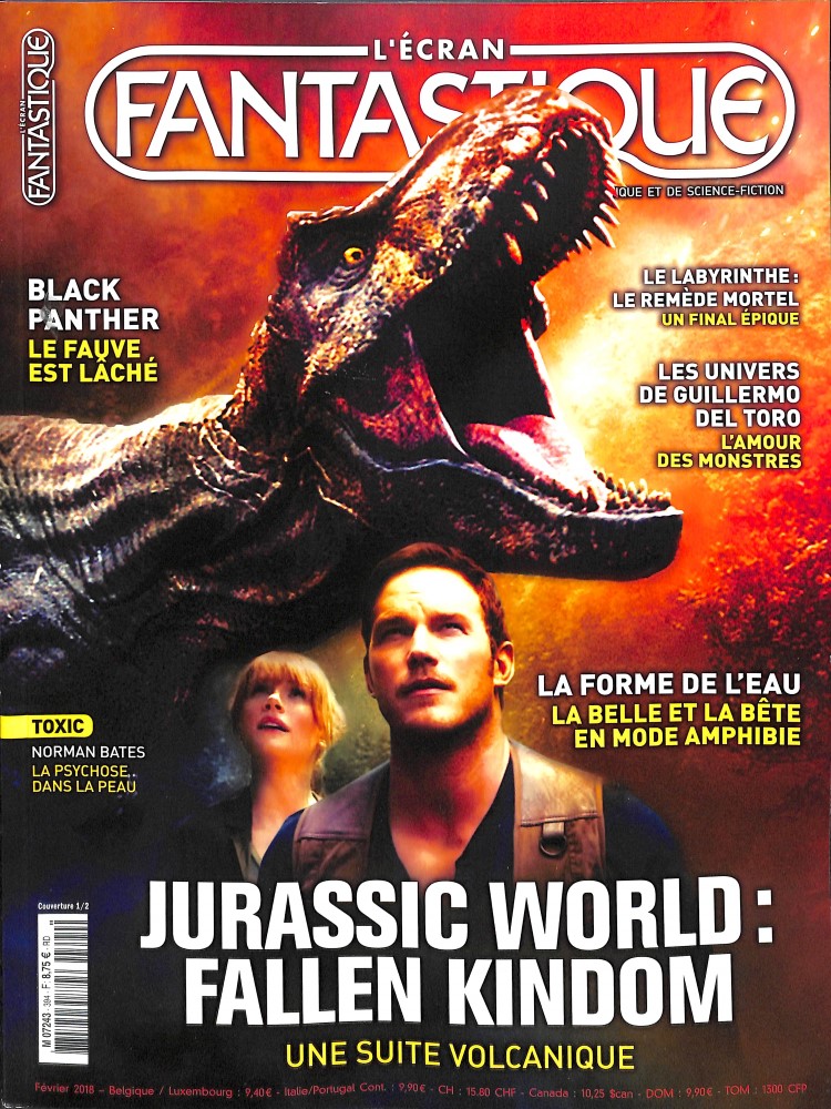 ECRAN FANTASTIQUE | L magazine side cover Issue 394  February 2018