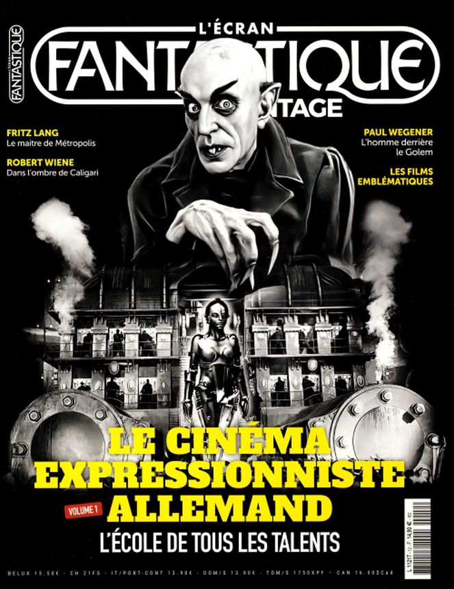 ECRAN FANTASTIQUE VINTAGE magazine side cover Issue 12 Spring 2023