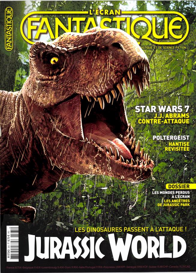 ECRAN FANTASTIQUE | L magazine side cover Issue 365 June 2015