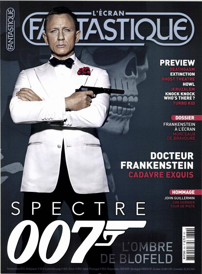 ECRAN FANTASTIQUE | L magazine side cover Issue 369 November 2015