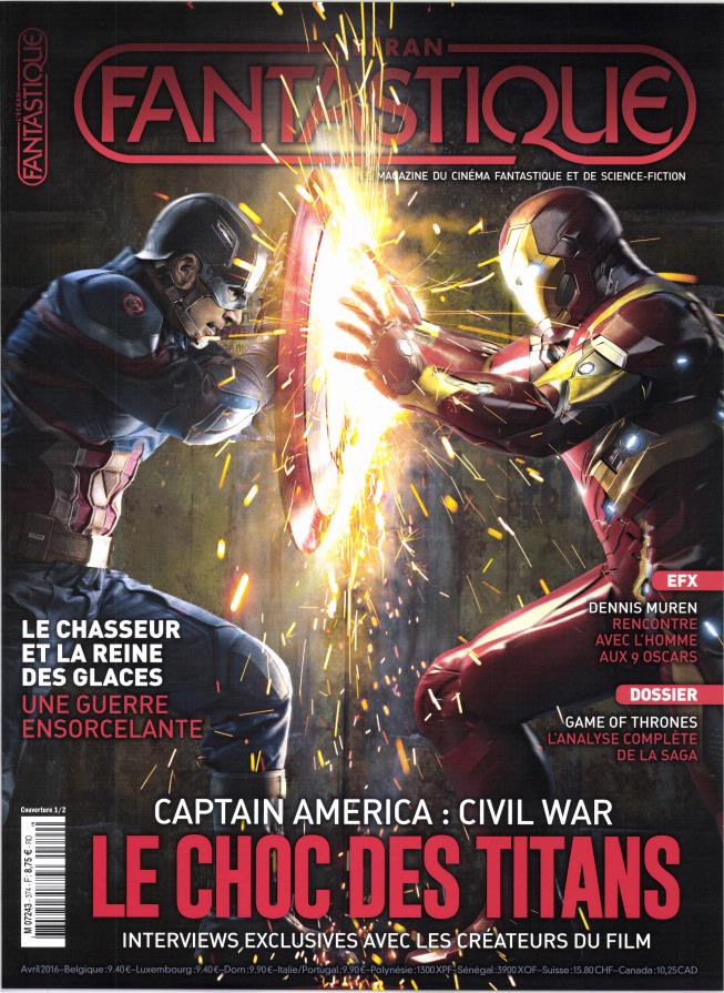 ECRAN FANTASTIQUE | L magazine side cover Issue 374 April 2016