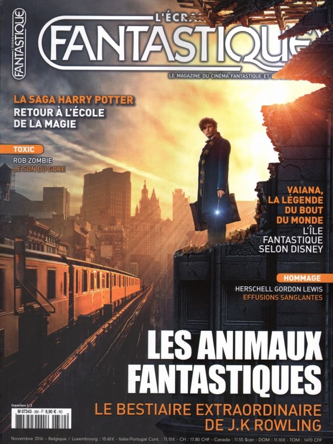 ECRAN FANTASTIQUE | L magazine side cover Issue 380 November 2016