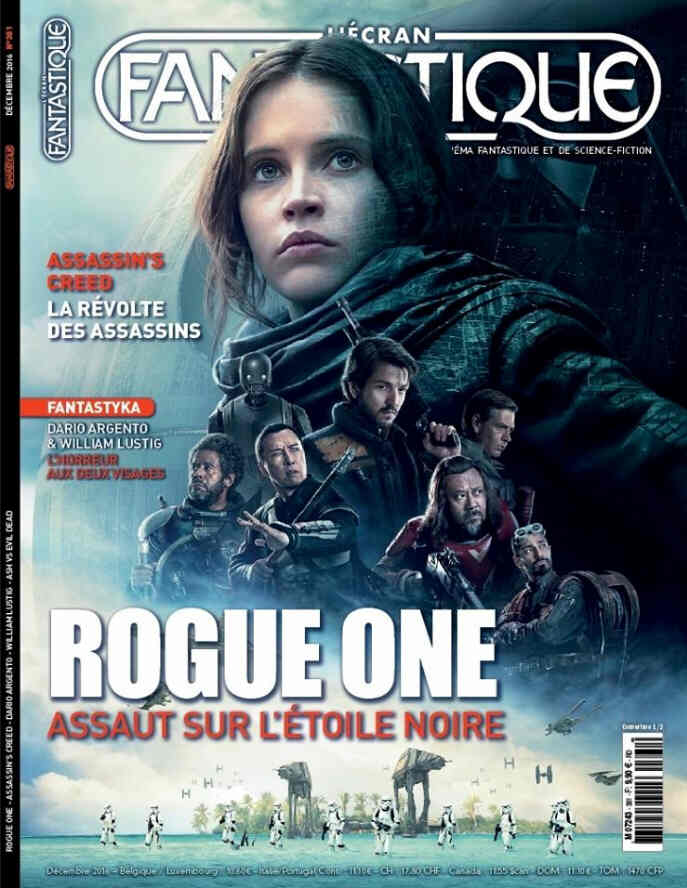ECRAN FANTASTIQUE | L magazine side cover Issue 381 December 2016